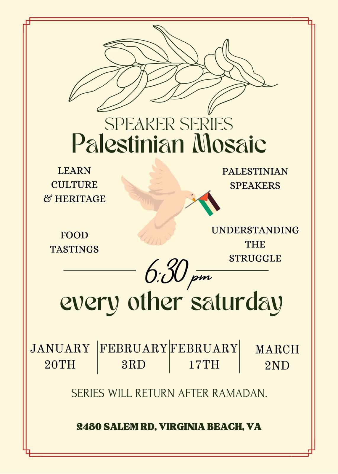 Palestinian Mosaic (Speaker Series)