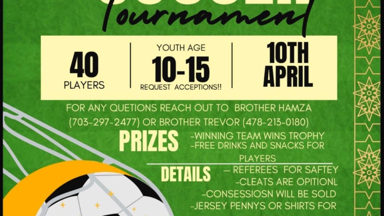 10 Apr 2024 Ramadan Soccer Tournament