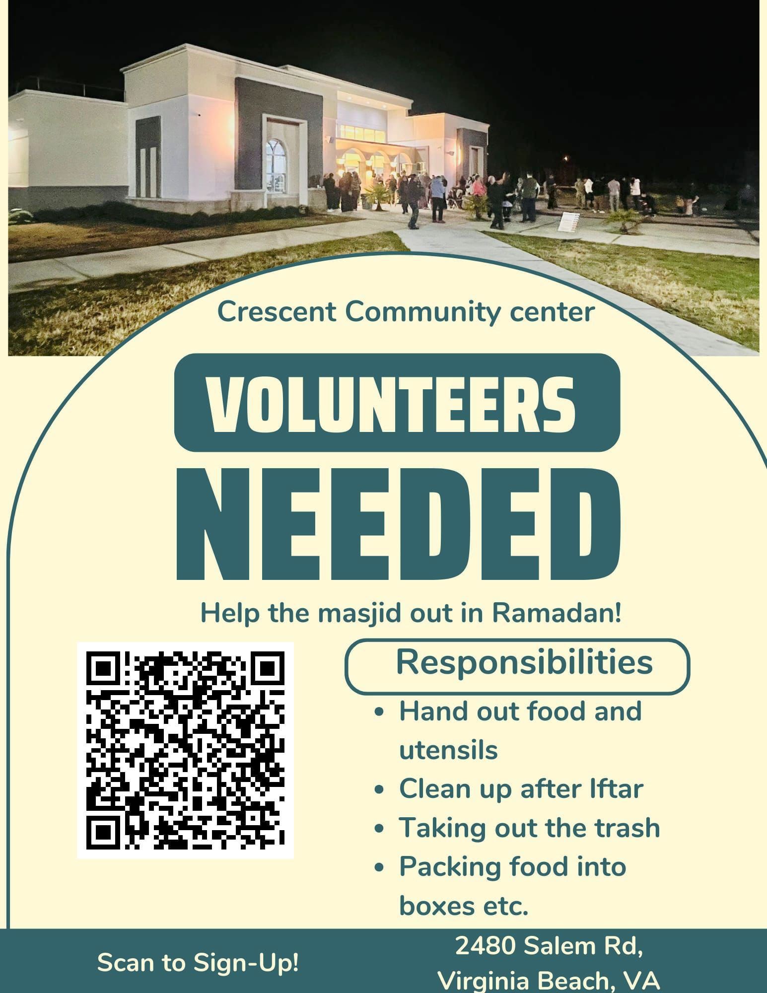 Volunteers Needed In Ramadan 2024