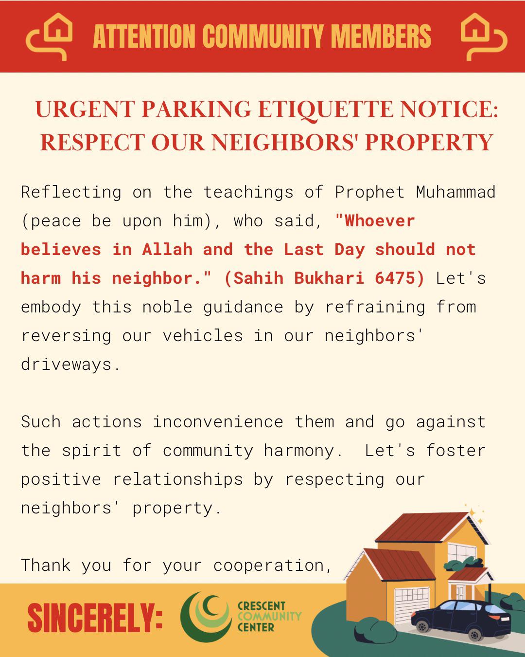 Urgent Parking Etiquette