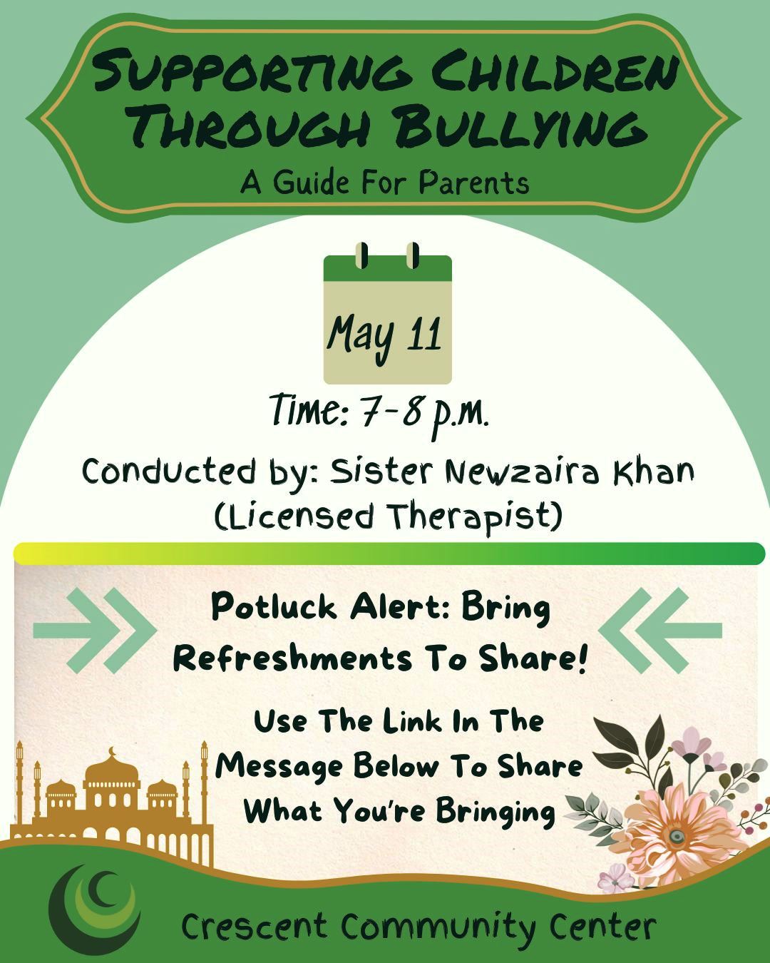 11 May 2024 (Sat)- Supporting Children Through Bullying