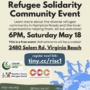 18 May 2024-Refugee Solidarity Community Event