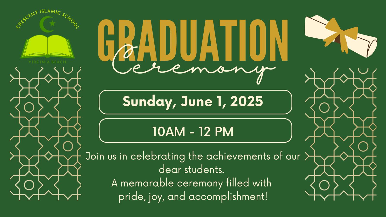 Graduation Ceremony/Sunday 01 Jun 2025