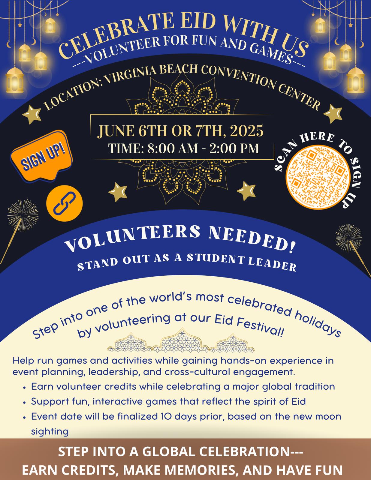 Celebrate Eid Adha with US by Volunteering
