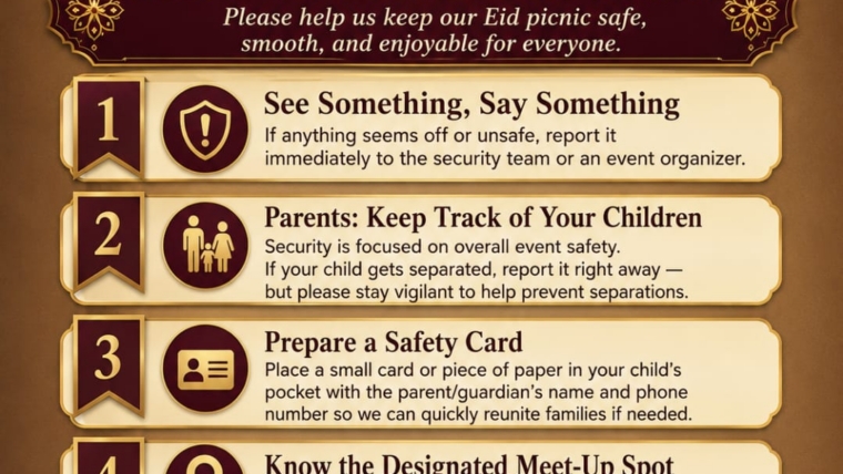 Eid Picnic Safety Rules 27 May 2027