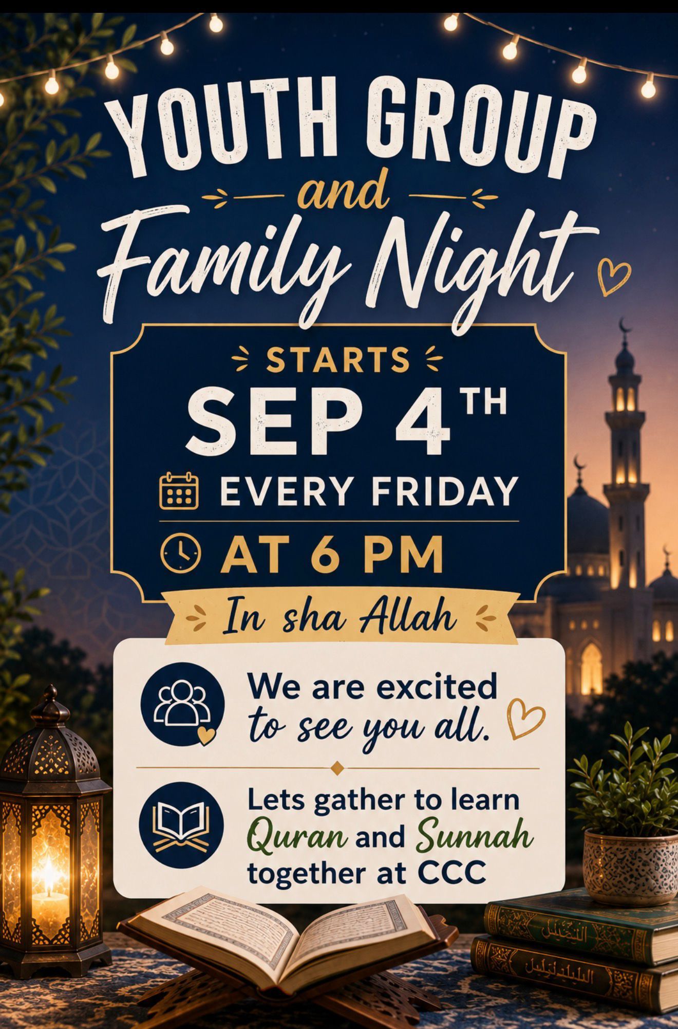 Youth Group & Family Night
